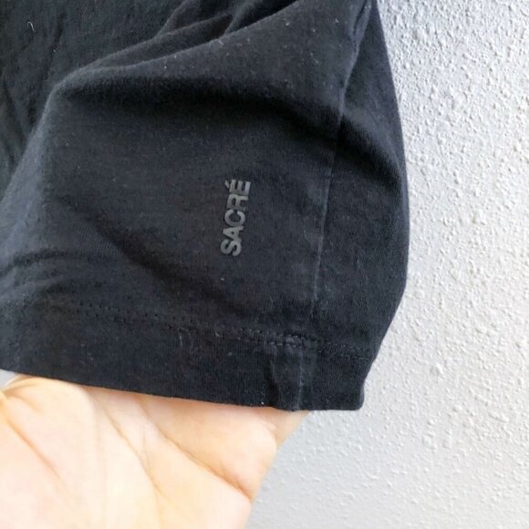 SAVRE Short Sleeves Crew Neck Crop T-Shirt Size Medium - Picture 5 of 8